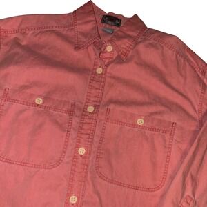 Vintage The Limited Coral Button Up Shirt Long Sleeve 100% Cotton Hong Kong 90's
